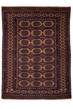 Load image into Gallery viewer, Turkman Wool Rug with Guls Pattern
