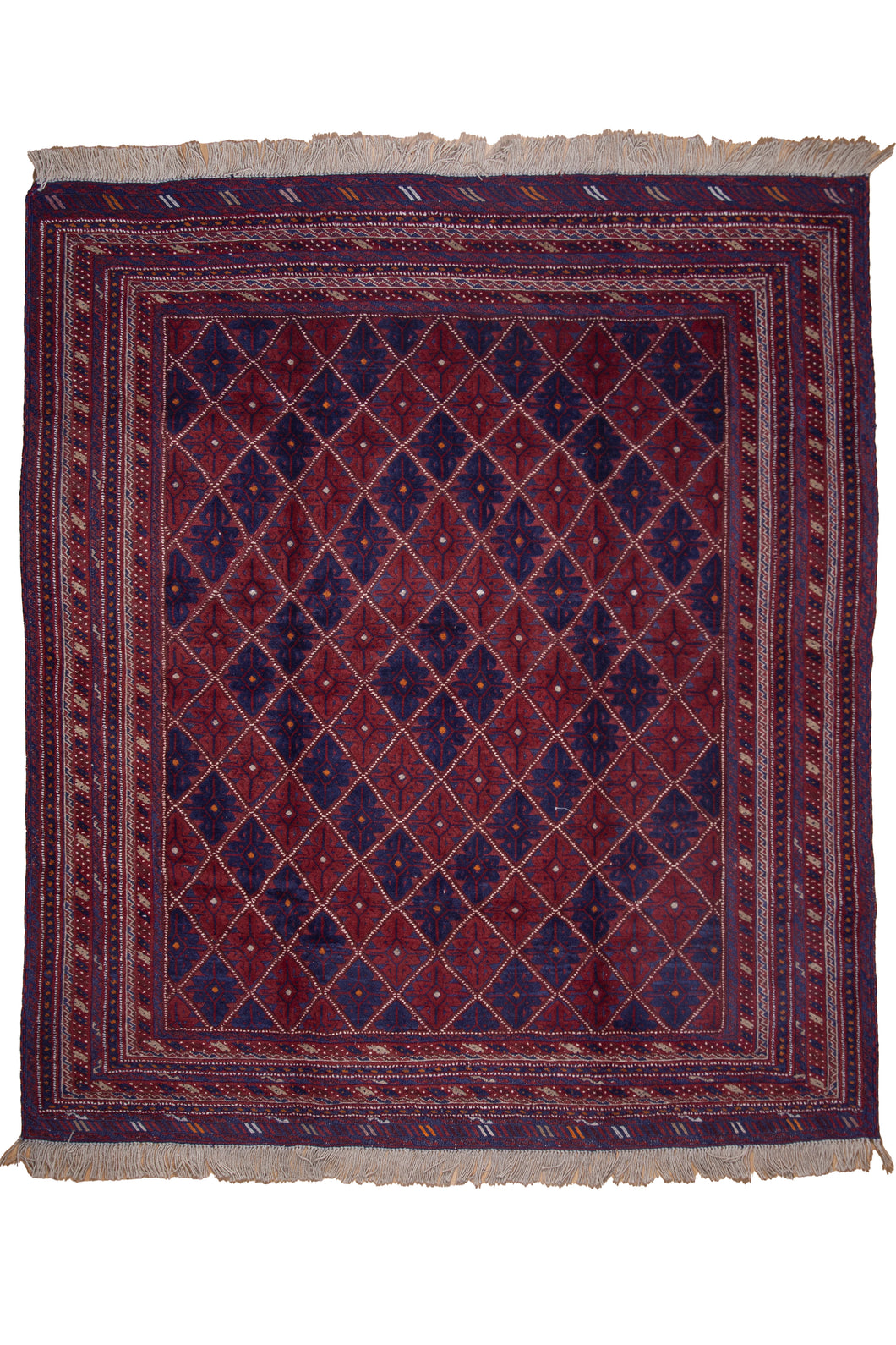 Crimson Diamond Mashwani Kilim Rug