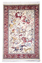 Load image into Gallery viewer, Persian Hunt Scene Kashan Rug
