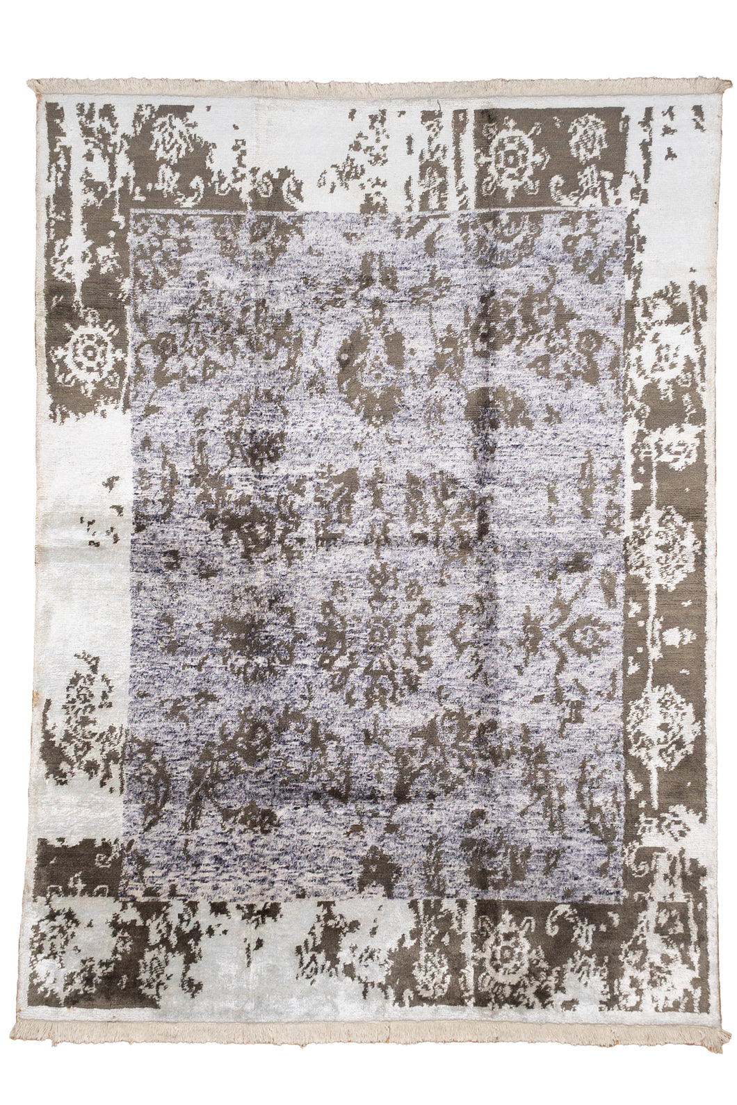 Antique Fade Bamboo Silk Rug
