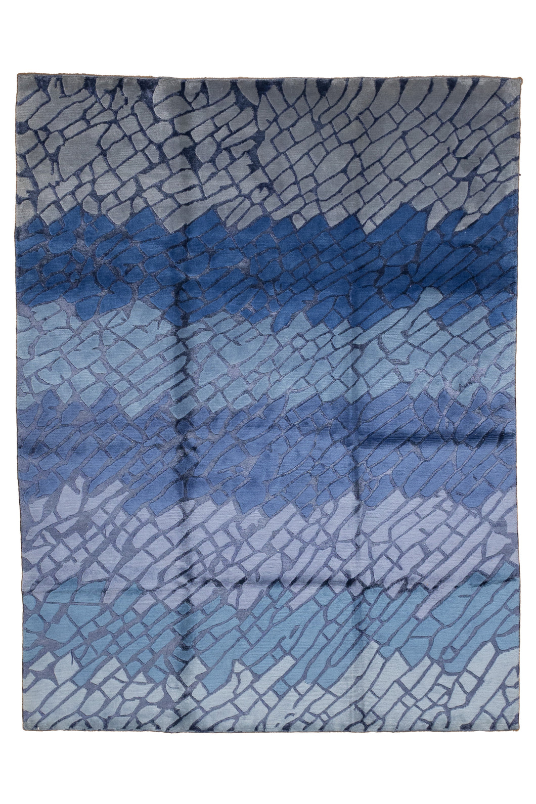 Ocean Vein Bamboo Silk Rug