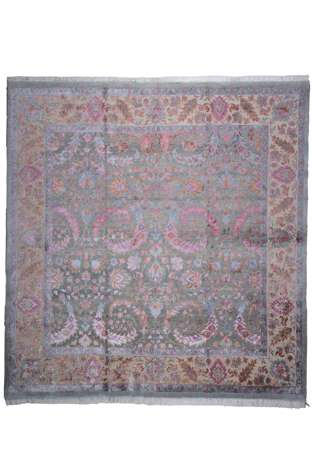 Pastel Blossom Wool & Silk Rug