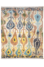 Load image into Gallery viewer, Vintage Ikat Pattern Wool Rug

