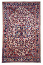 Load image into Gallery viewer, Floral Medallion Pink Indian Rug

