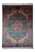 Load image into Gallery viewer, Kashmir Millifleur Garden Silk Rug
