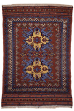 Load image into Gallery viewer, Sunburst Medallion Irani Baluchi Rug
