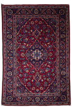 Load image into Gallery viewer, Persian Kashan Crimson Floral Rug
