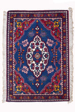 Load image into Gallery viewer, Sapphire Blossom Afghan Wool Rug

