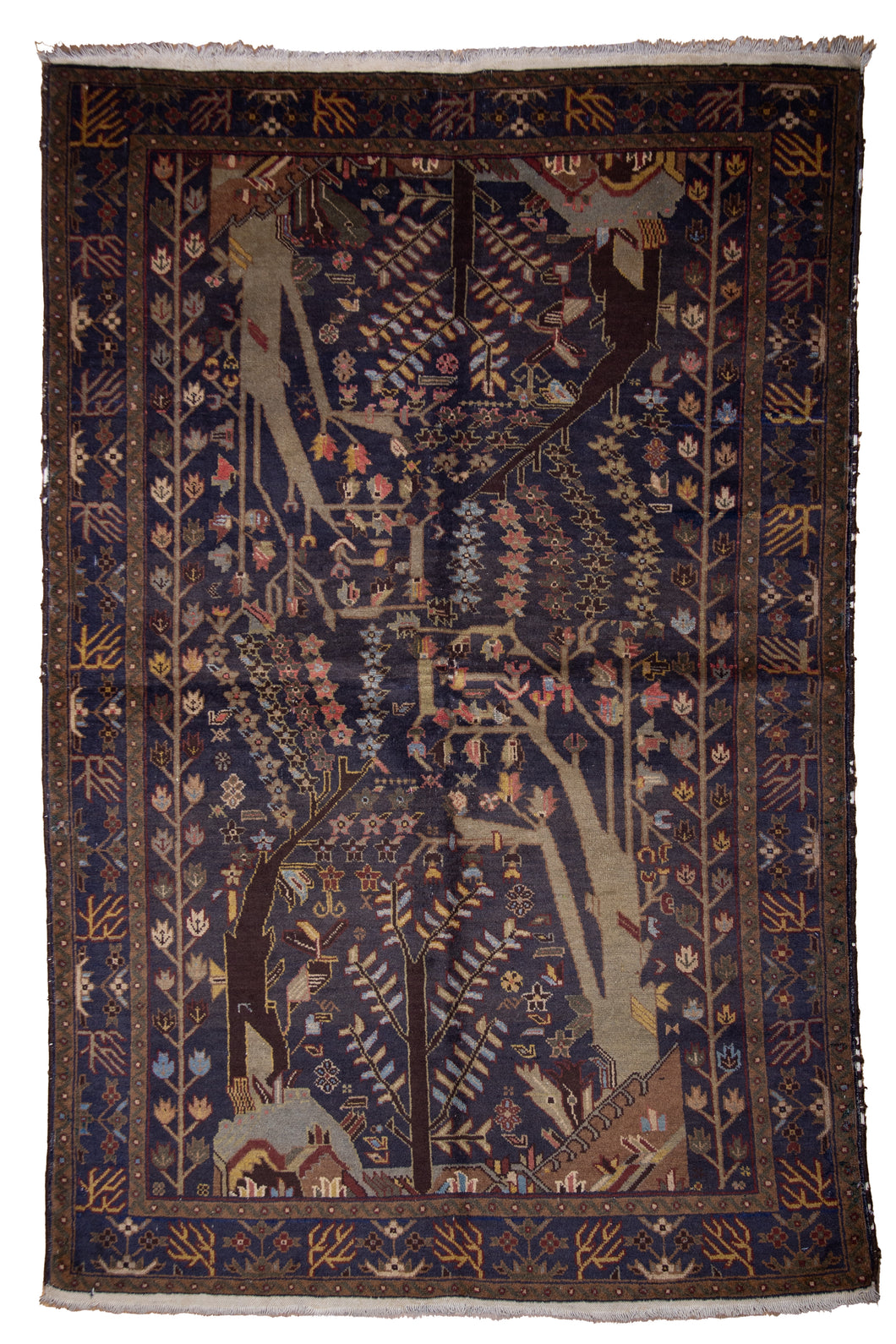 Antique Qashqai Kilim Tribal Jewel