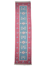 Load image into Gallery viewer, Handwoven Geometric Indian Cotton Dhurrie
