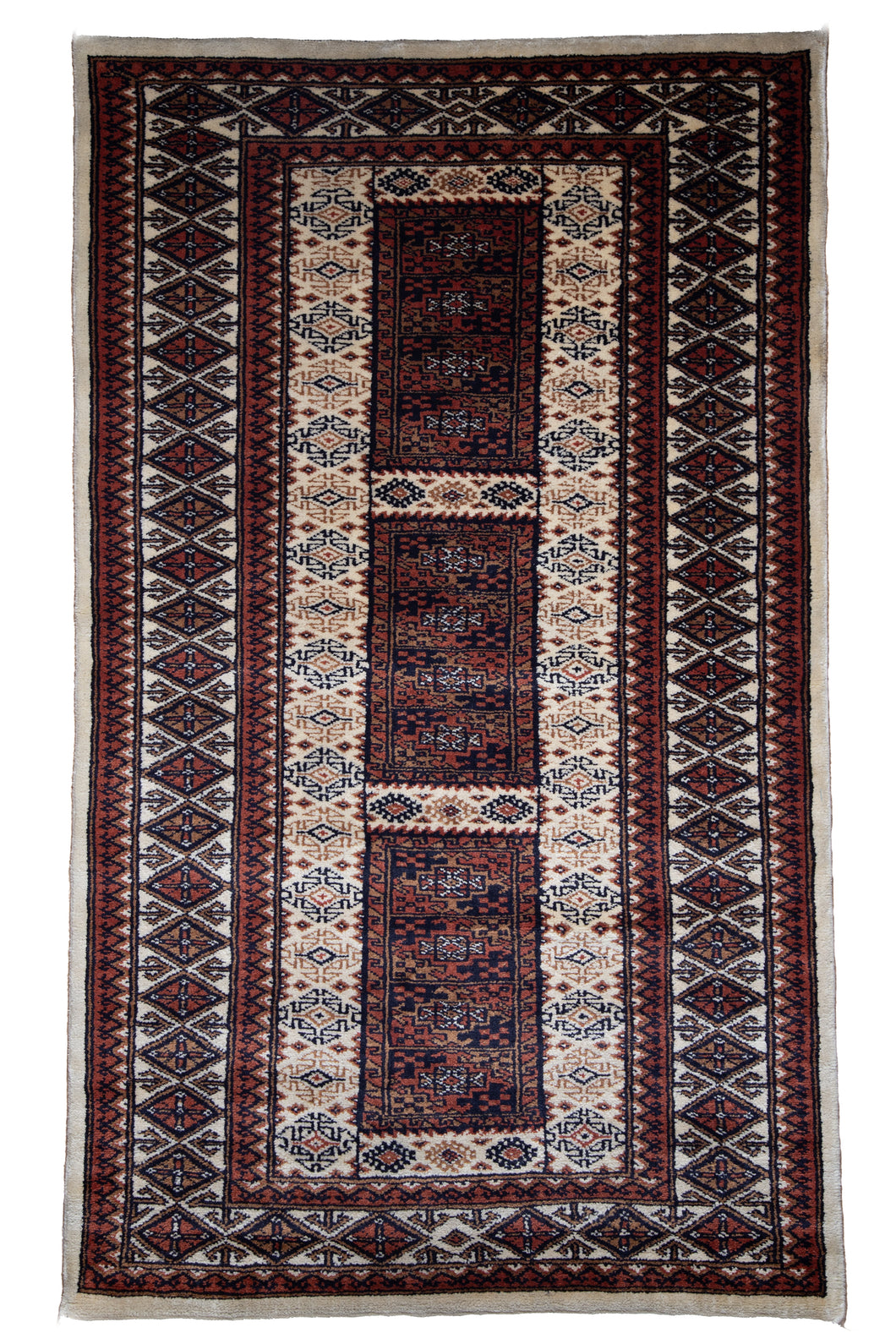 Geometric Tribal Panel Wool Rug