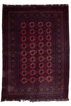 Load image into Gallery viewer, Antique Waziri Red Gul Rug

