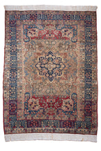 Load image into Gallery viewer, Antique Low-Pile Tabriz Wool Rug
