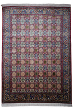 Load image into Gallery viewer, Rare Tribal Motif Kashmiri Silk Rug
