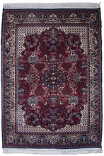 Load image into Gallery viewer, Vintage Kashmiri Medallion Wool Rug
