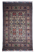 Load image into Gallery viewer, Floral Harmony Afghan Wool Rug
