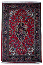 Load image into Gallery viewer, Persian Qum Wool Medallion Rug
