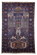 Load image into Gallery viewer, Afghan Palace Scene Wool Rug
