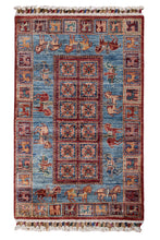 Load image into Gallery viewer, Tribal Horse Motif Afghan Zeigler Rug
