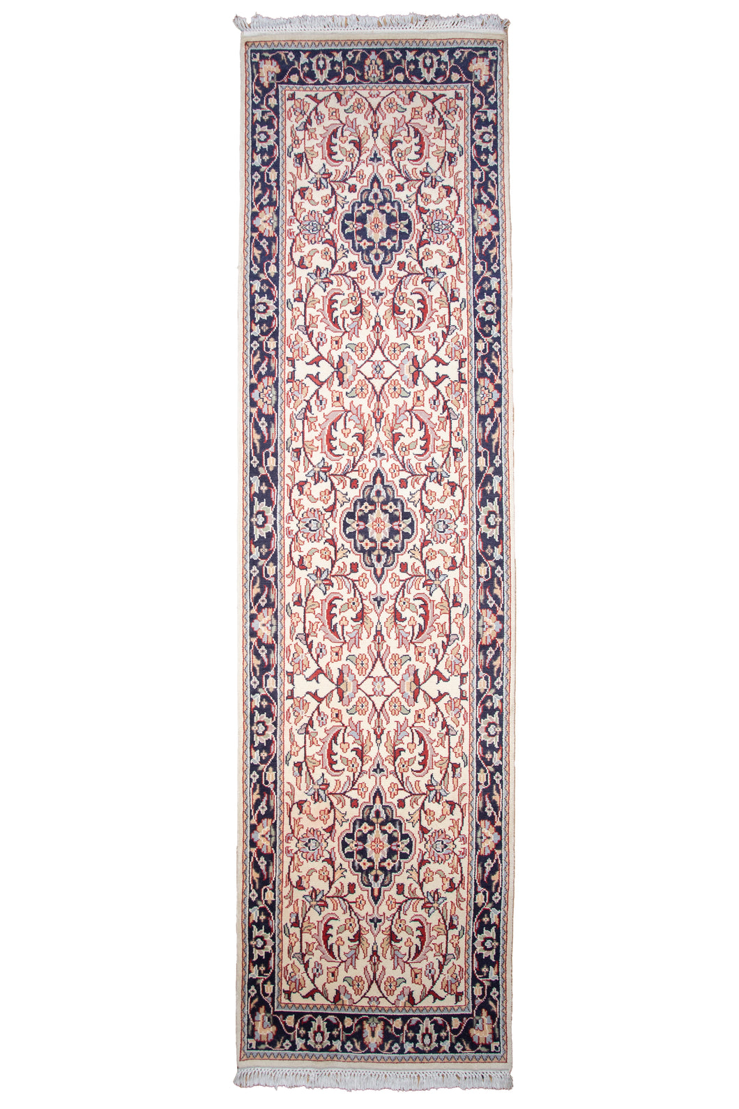 Ivory Indo Kashan Floral Runner
