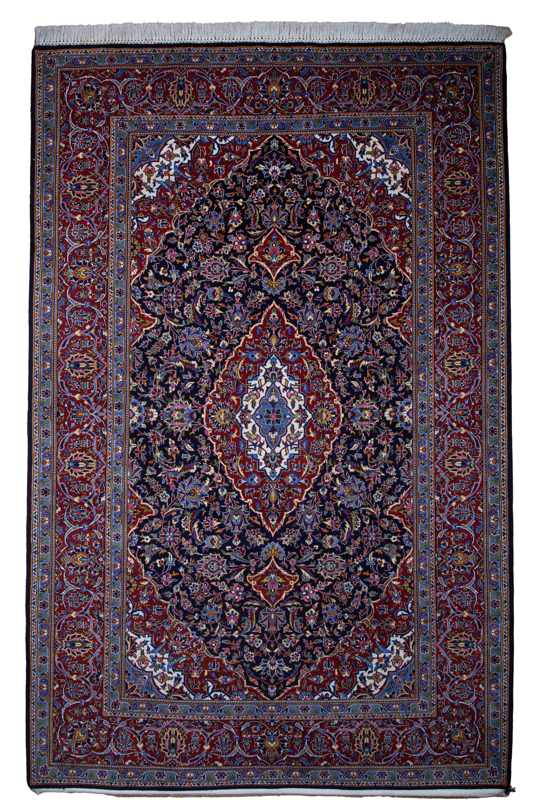 Intricate Koruk Kashan Wool Rug