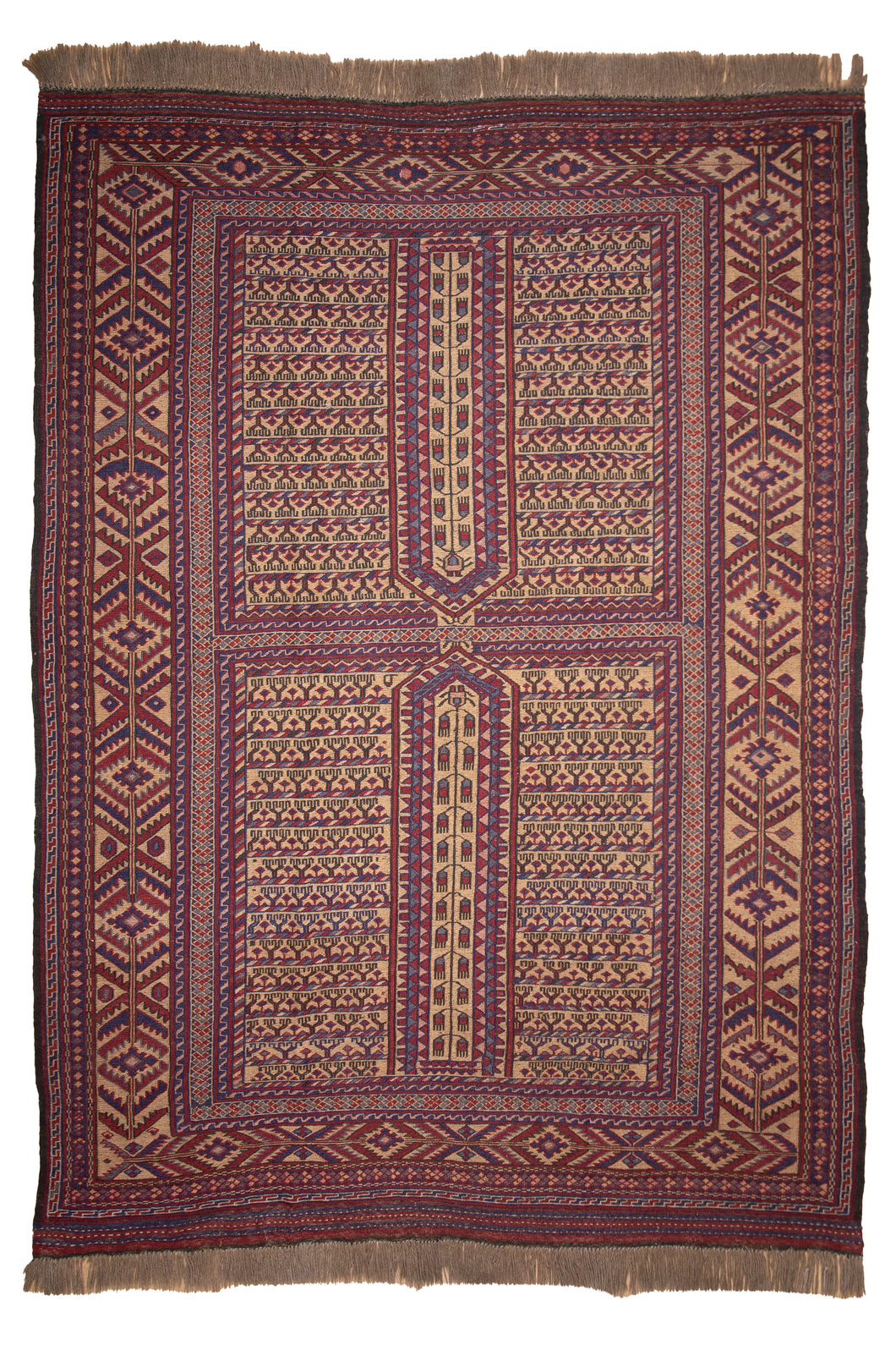 Antique Ersari Kilim Tribal Treasure