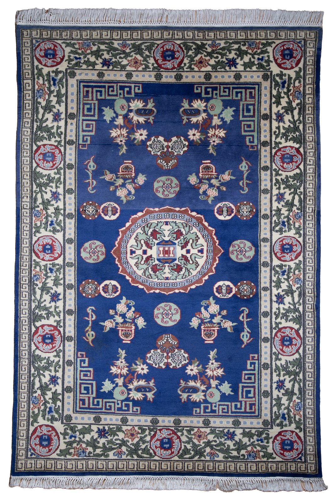 Imperial Blue Indo Kashan Rug