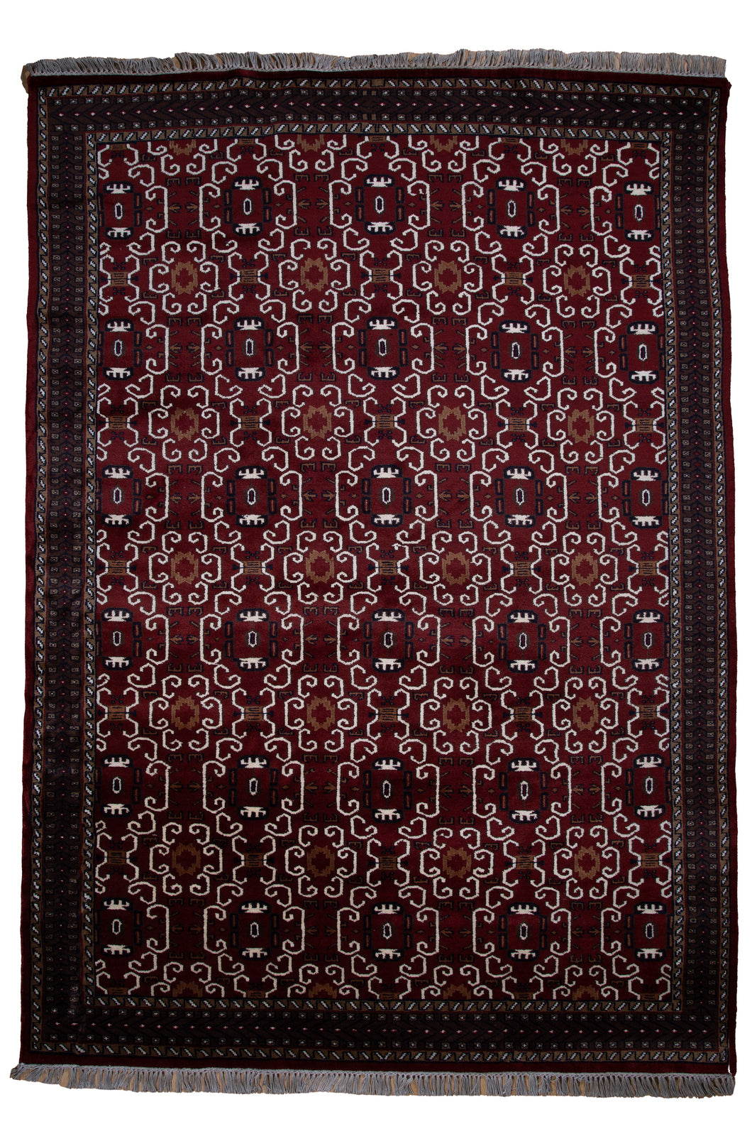 Classic Indo Afghan Gul Wool Rug