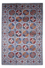 Load image into Gallery viewer, Lustrous Heritage Zeigler Afghan Rug
