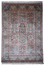 Load image into Gallery viewer, Rosewood Garden Kashmiri Silk Carpet
