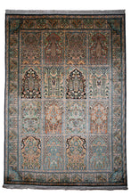 Load image into Gallery viewer, Mughal Garden Kashmiri Silk Tapestry
