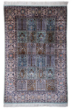 Load image into Gallery viewer, Pastel Garden Panel Silk Kashmiri Rug
