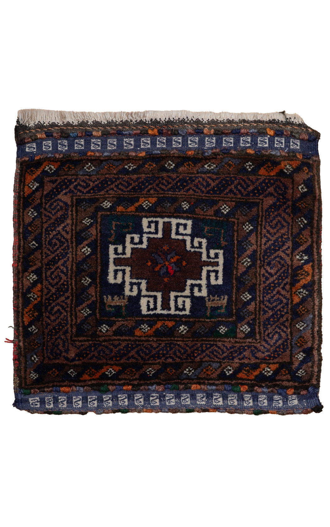Vintage Central Asian Tribal Cushion