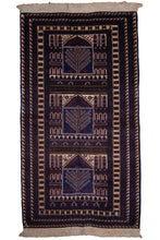 Load image into Gallery viewer, Baluchi Wool Rug with Tree Panels
