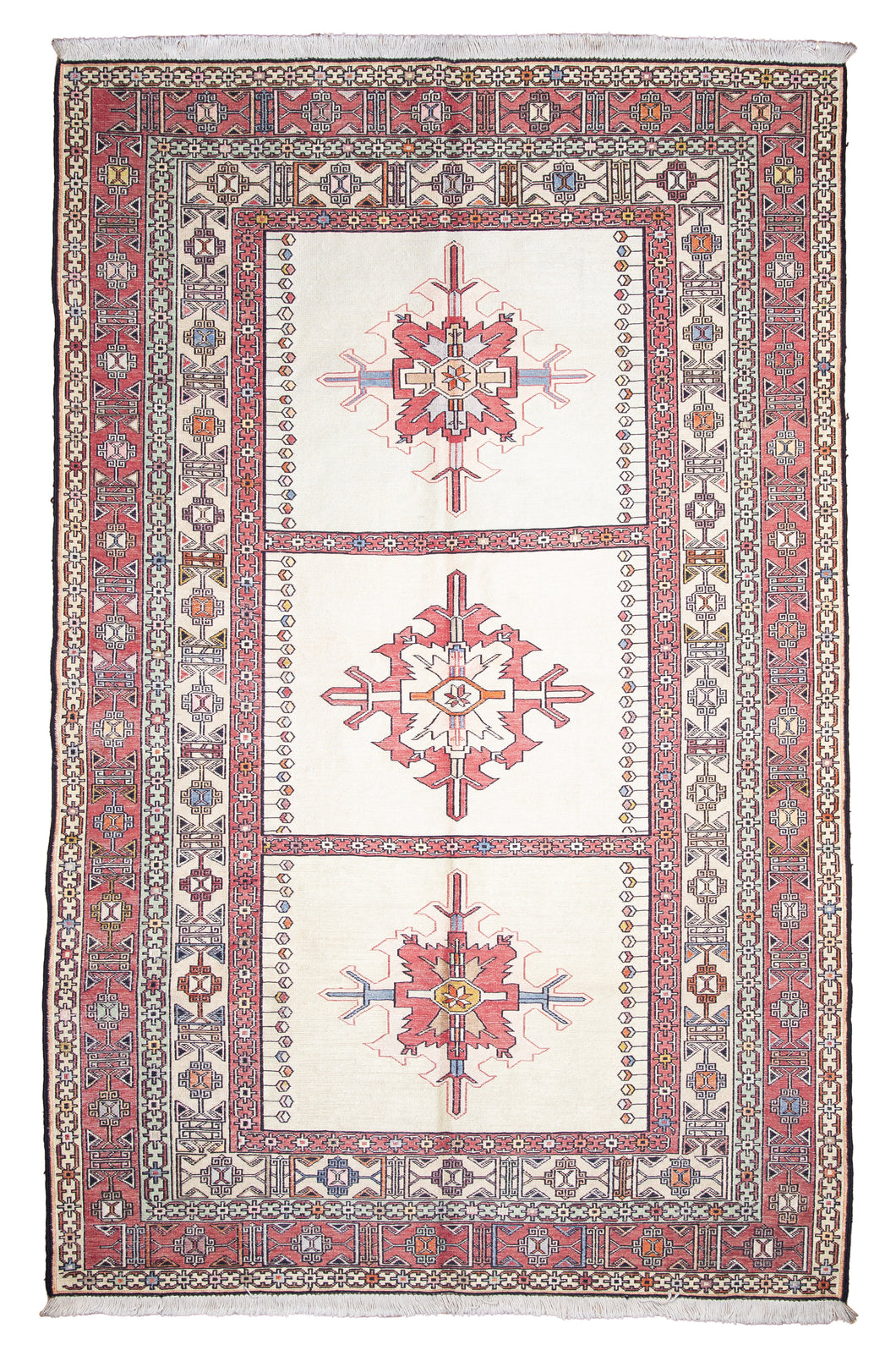Vintage Shiraz Silk Kilim Rug
