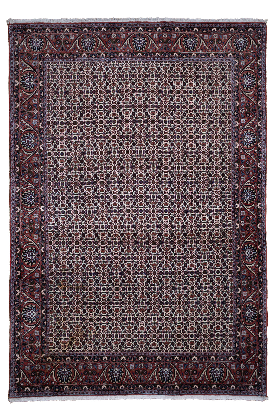 Intricate Wool Vintage Bidjar Rug