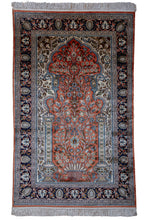 Load image into Gallery viewer, Kashmir Silk Rug – Royal Tree of Paradise
