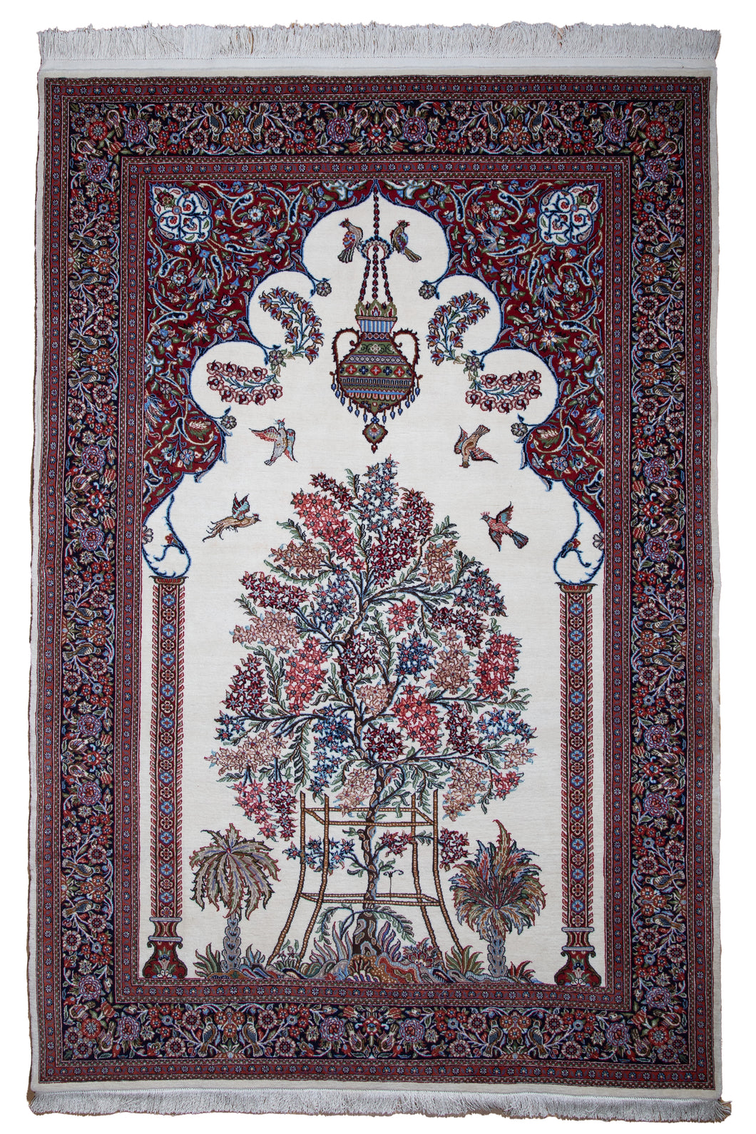 Persian Tree of Life Silk Rug