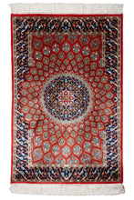 Load image into Gallery viewer, Imperial Red Kashmiri Silk Medallion
