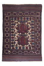 Load image into Gallery viewer, Antique Persian Leaf Motif Kilim
