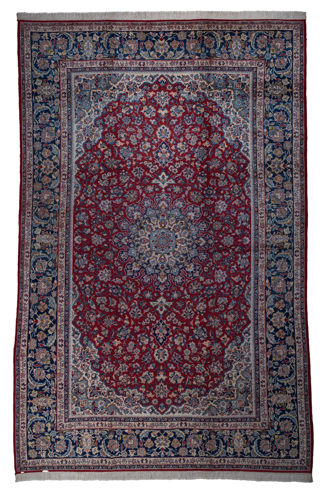 Antique Oversized Kashan Floral Rug