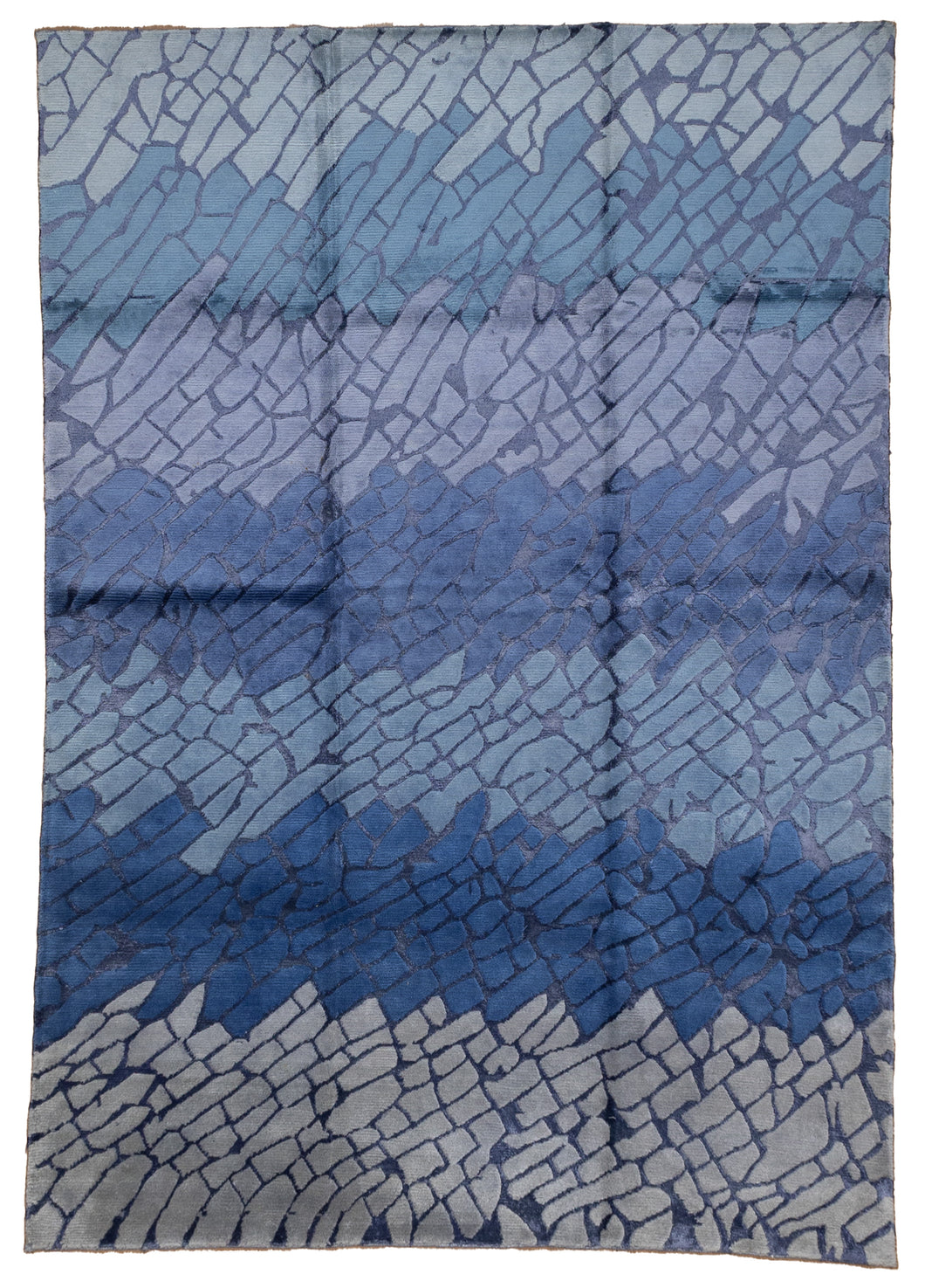 Ocean Vein Bamboo Silk Rug
