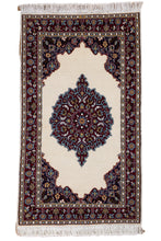 Load image into Gallery viewer, Ivory Medallion Wool Kashmiri Rug
