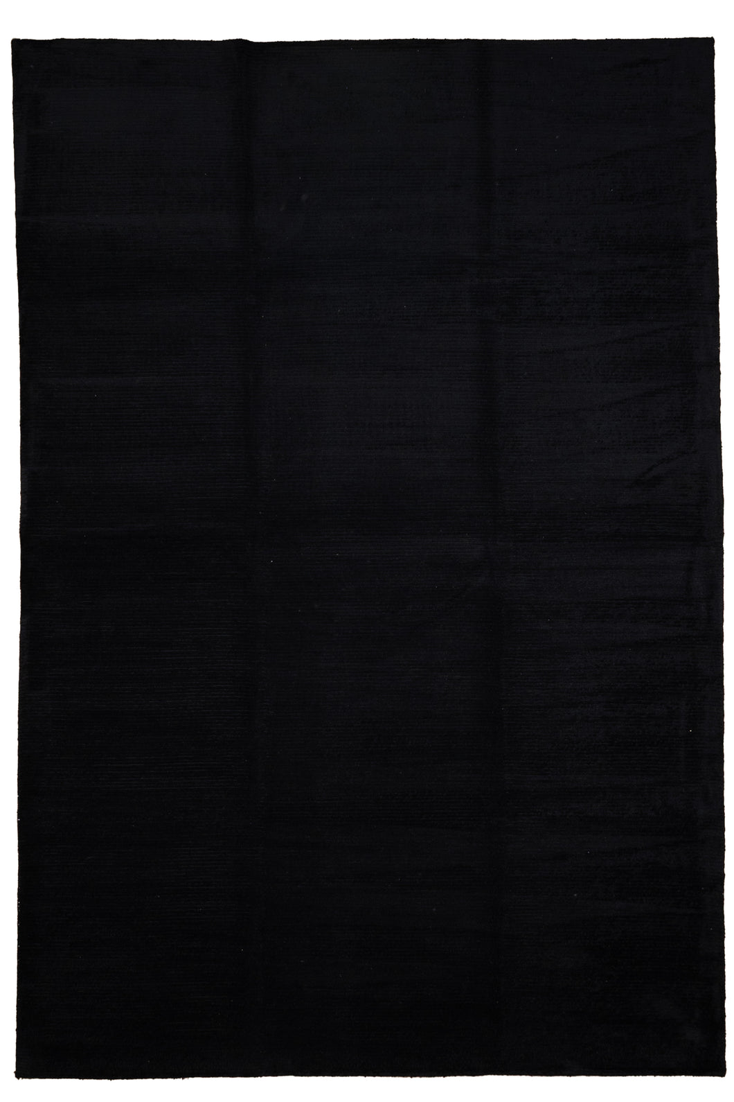 Midnight Black Bamboo Silk Rug