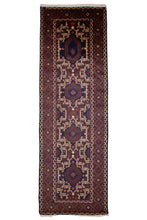 Load image into Gallery viewer, Vintage Baluchi Tribal Wool Runner
