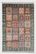 Load image into Gallery viewer, Emerald Garden Panel Afghan Zeigler Rug
