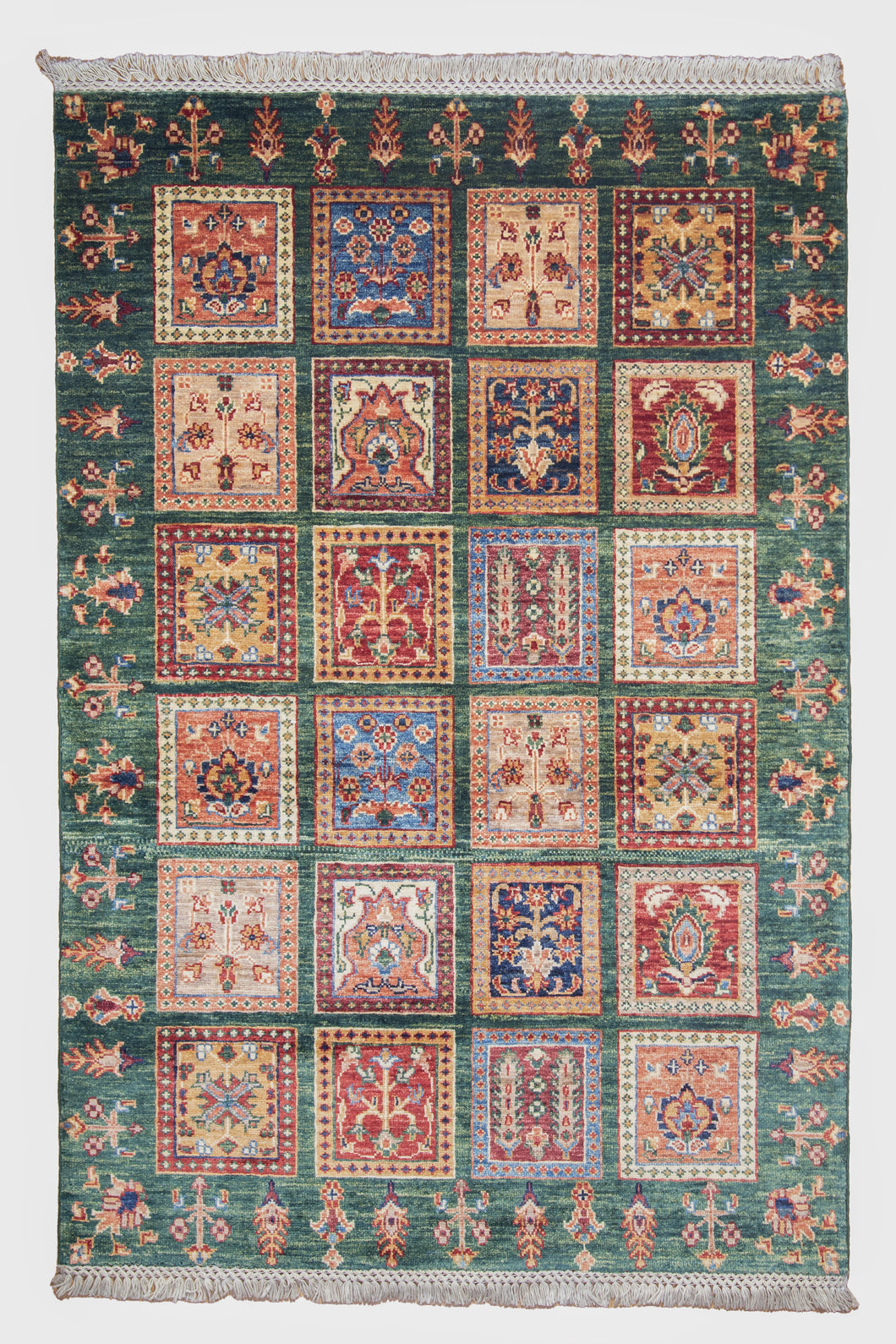 Emerald Garden Panel Afghan Zeigler Rug