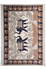 Load image into Gallery viewer, Majestic Handwoven Elephant Wool Rug
