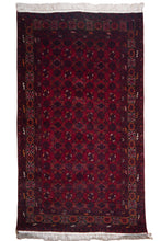Load image into Gallery viewer, Royal Red Afghan Turkman Wool Rug
