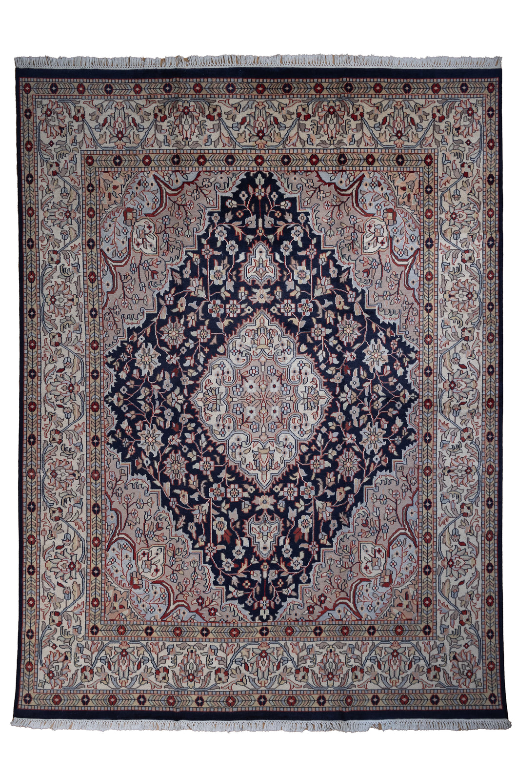 Regal Medallion Indian Wool Rug